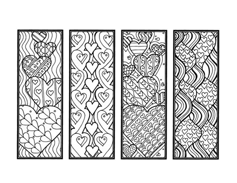 You can fold the pages every time as the randomly bent down corners and ugly folds can really create a less attractive appeal of the book. DIY Romantic Bookmarks- Set of 4- Printable Coloring Page ...