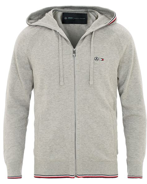 Tommy Hilfiger Mercedes Benz Full Zip Hoodie Cloud Heather Hos Ca