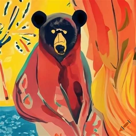 Modern Art Representation Of A Bear On Craiyon