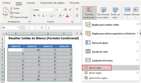 Resaltar Celdas En Blanco Formato Condicional Excel Y Google Sheets Automate Excel