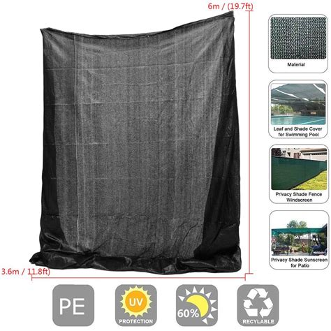 Prefabricated Sunblock Shade Panel Cloth 12ft X 20ft Sunscreen Nettings