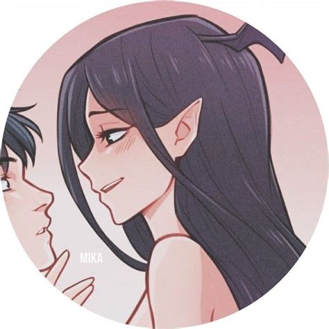 matching cartoon pfp for couples ~ cute couple y matching imagen en we heart it in 2021 keyriskey