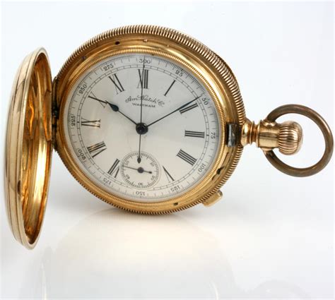 Buy 18ct Waltham Chronograph Pocket Watch From 1886 Sold Items Sold
