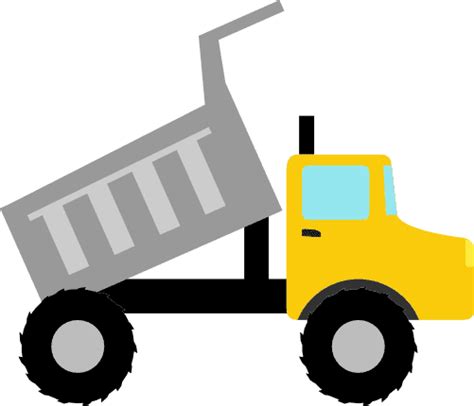 Dump Truck Clipart Construction Free Svg File For Members Svg Heart