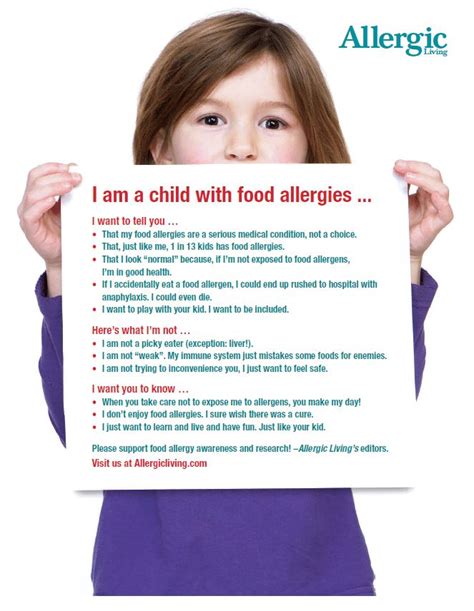 Free Educational Posters For Anaphylaxis Awareness