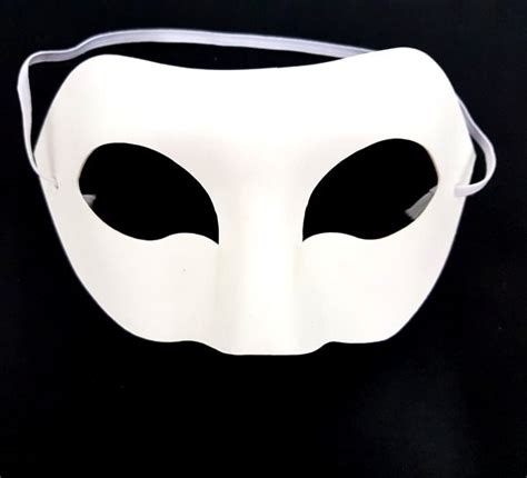 Plain White Masquerade Mask Factory Plaza