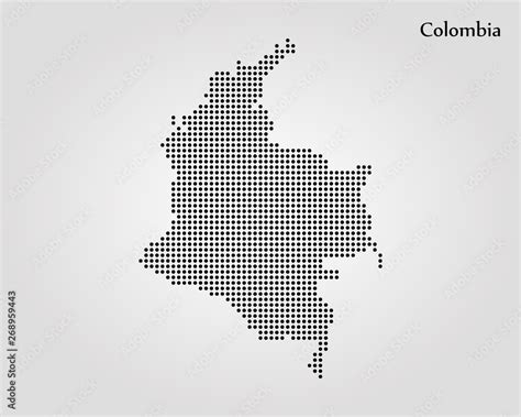 Map Of Colombia Vector Illustration World Map Stock Vector Adobe Stock