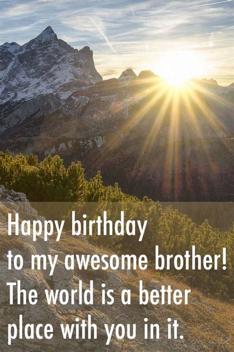 Birthday Wishes For Brother Happy Birthday To My Awesome Brother The