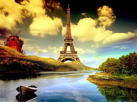 Hd wallpaper eiffel tower paris france sights sunset. Eiffel Tower Wallpaper and Background Image | 1600x1200 ...