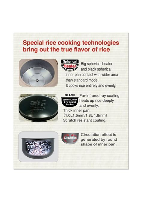 Tiger JAH T18U Micom 10 Cup Rice Cooker Specific Details Best Food