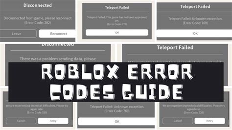Roblox Error Codes How To Fix Them Guide