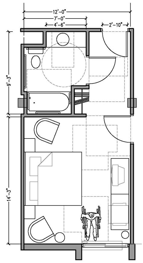 Floor Plan Hotel Room Layout Dimensions