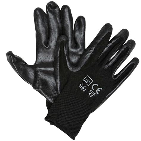 Black Nitrile Coated Gloves Notus General Supply And Trading Company