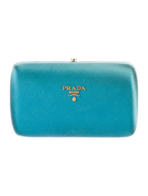 Prada Satin Evening Clutch Handbags Pra105241 The Realreal