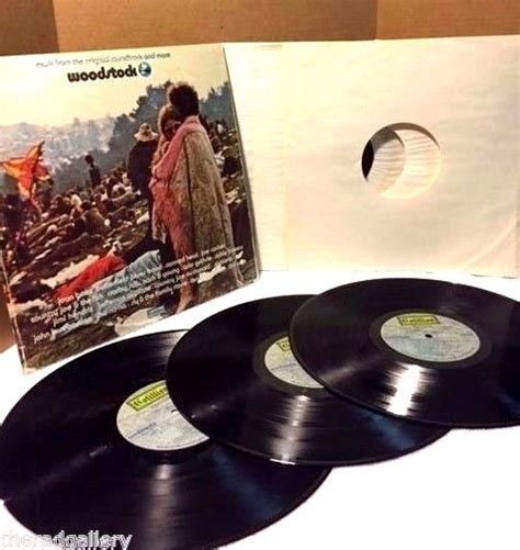 Woodstock Soundtrack Original 3 Record Set Vinyl Record Album Lp E 1970 Sd3 500