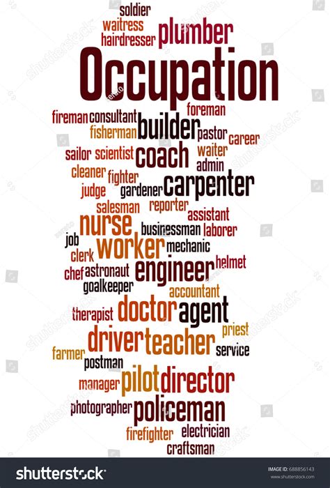 Professions Different Jobs Career Selection Occupation Stock