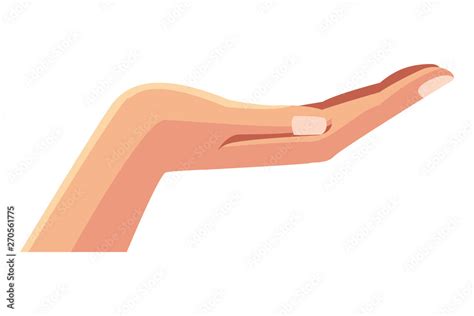 Hand Palm Up Icon Cartoon Stock Vector Adobe Stock