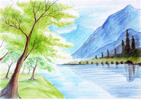 Landscape Color Drawing At Getdrawings Free Download