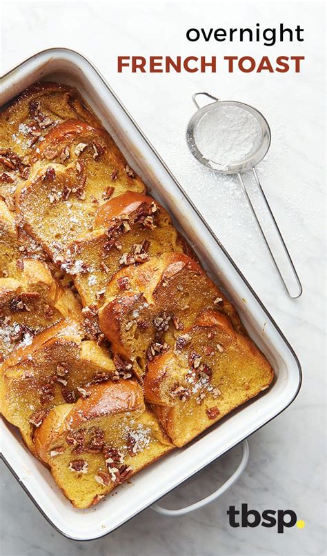 an easy overnight french toast casserole that can be prepared in under ten minutes great for