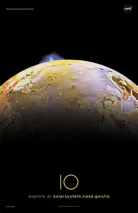 Jupiters Moon Io Poster Version B Nasa Solar System Exploration