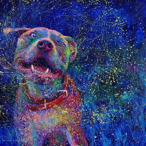 These Large Scaled Finger Paintings Of Vibrant Animals In Action Are