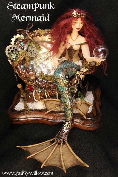 Steampunk Mermaid Doll Mermaid Sculpture Mermaid Dolls Art Dolls