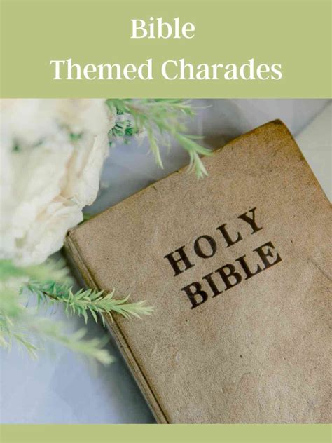 145 Bible Charades Ideas And Printable Word List Fun Party Pop
