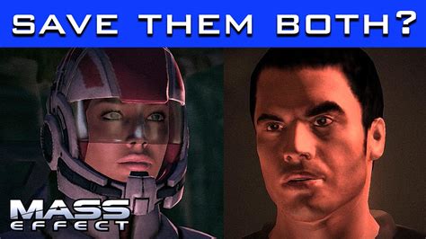 mass effect can you save both ashley and kaidan on virmire secret cut content youtube