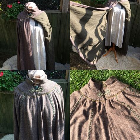 Game Of Thrones Cloak Viking Cloak Herringbone Wool Linen Lined Hand