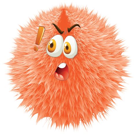 Download Hairy Cartoon Hairy Fluff Ball Royalty Free Stock Illustration