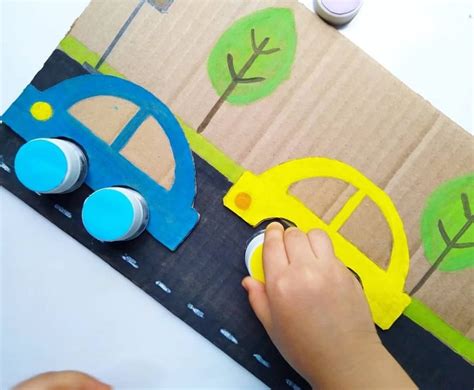 Cardboard Cars Craft Activity For Kids