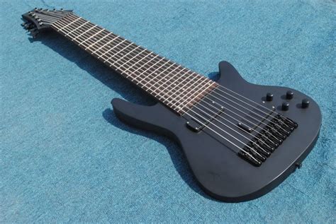2019 New Factory Custom 10 Strings Electric Bass Guitar Rosewood Fingerboard Matte Black