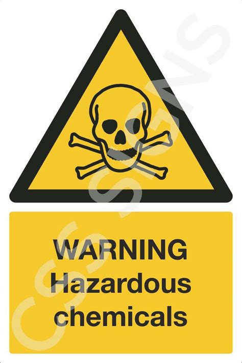 Warning Hazardous Chemicals Sign Sign Shop Ireland CSS Signs