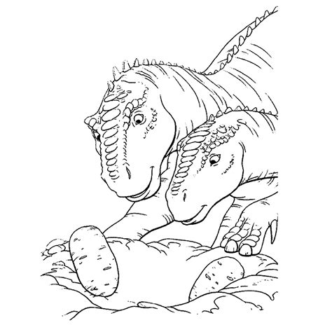 Dinosaurs archives coloring page book. Leuk voor kids - Dino-eieren