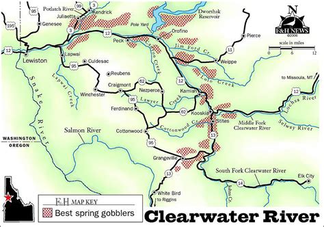 Clearwater County Id Wall Map Color Cast Style By Mar