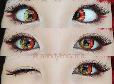 Sweety Anime Red In 2021 Anime Eye Makeup Cosplay Contacts Anime