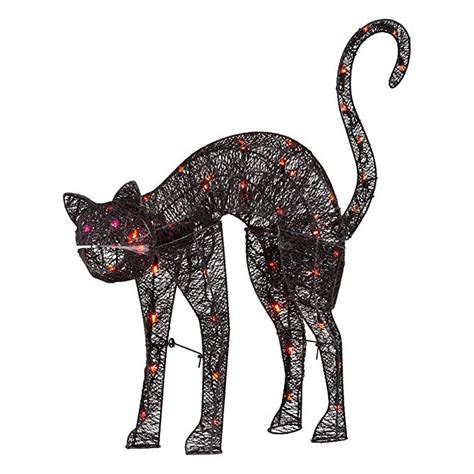 Ksa 32 Light Up The Night Lighted And Animated Black Cat