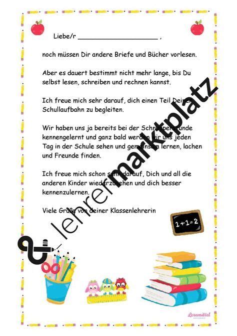 Einen kiosk, damit wir uns jeden tag etwas leckeres kaufen können. Erster Brief an Schüler einer neuen ersten Klasse - Set ...