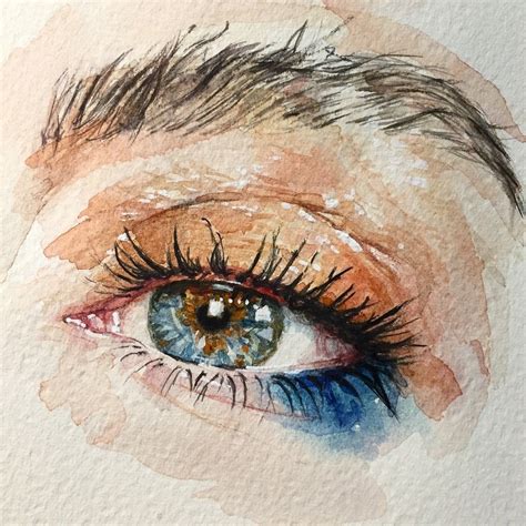 Pin By Gladis Halbali On D R A W I N G Watercolor Eyes Eye Painting