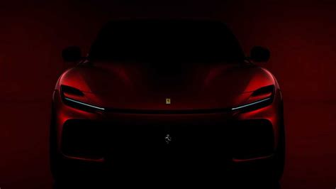 Ferrari Purosangue Primeira Foto Oficial Do Suv Da Marca Italiana