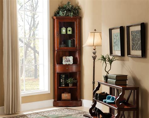 All Things Cedar Corner Curio Cabinet | Living room corner, Corner furniture, Room corner