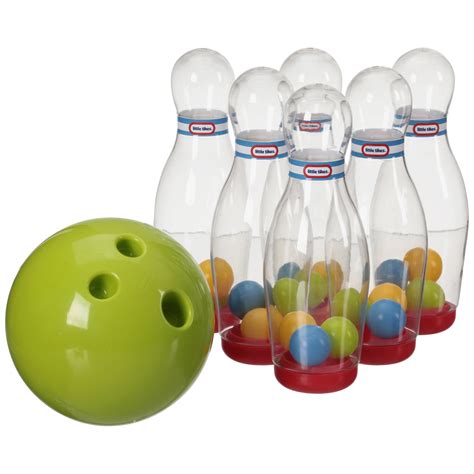Little Tikes Clearly Sports Toy Bowling Set With 6 Clear Pins And