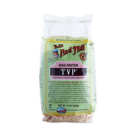 At bob's red mill, we know that you can't rush quality. Textured Vegetable Protein (TVP) by Bob's Red Mill ...
