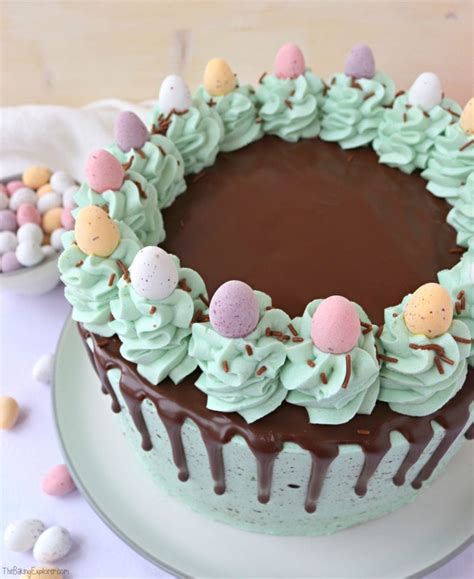 Easter Speckled Egg Drip Cake The Baking Explorer