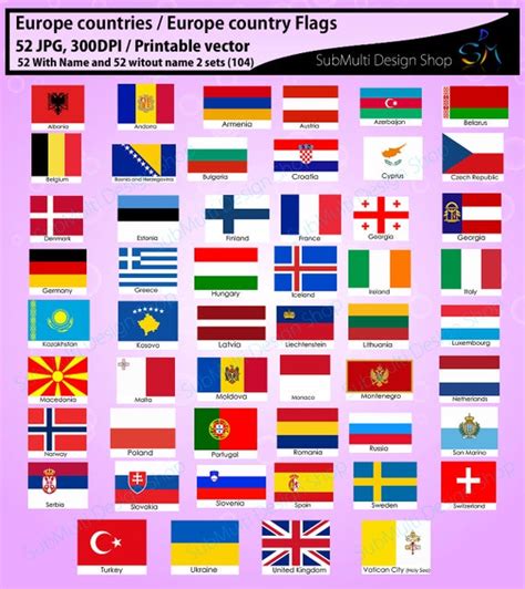 Diese website benutzt cookies, die für den technischen betrieb der website erforderlich sind und. Europa Länder / Flaggen Europa Land / Land Flagge / 300DPI ...