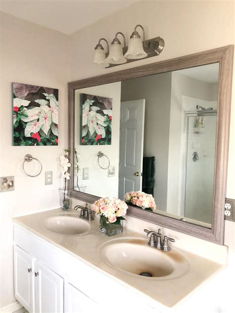 How To Install A Frame Around A Bathroom Mirror Rispa