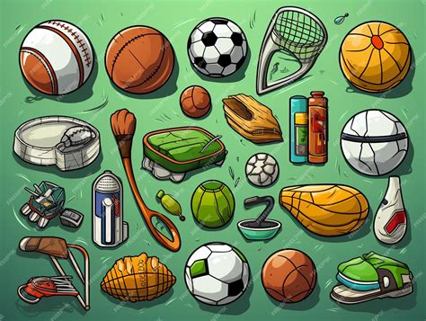 Premium Ai Image Vector Sports Icons Flat Design Icons Stickers Sport