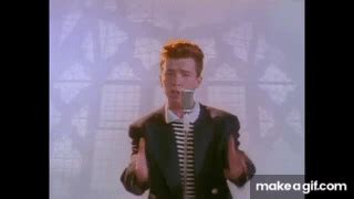 Rick Astley Never Gonna Give You Up Official Music Video On Make A Gif