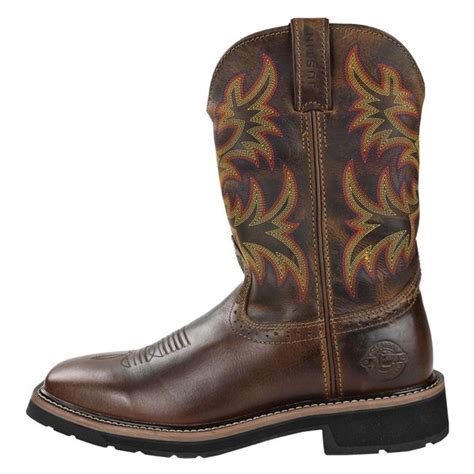 Just like ariat, justin work boots also tend to run slightly larger. Men's Justin Original Work Boots 11" Driller Square Toe ...