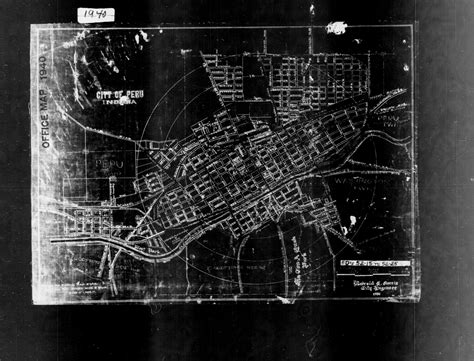 1940 Census Enumeration District Maps Indiana Miami County Peru